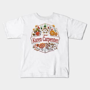 Karen Carpenter Flower Vintage Kids T-Shirt